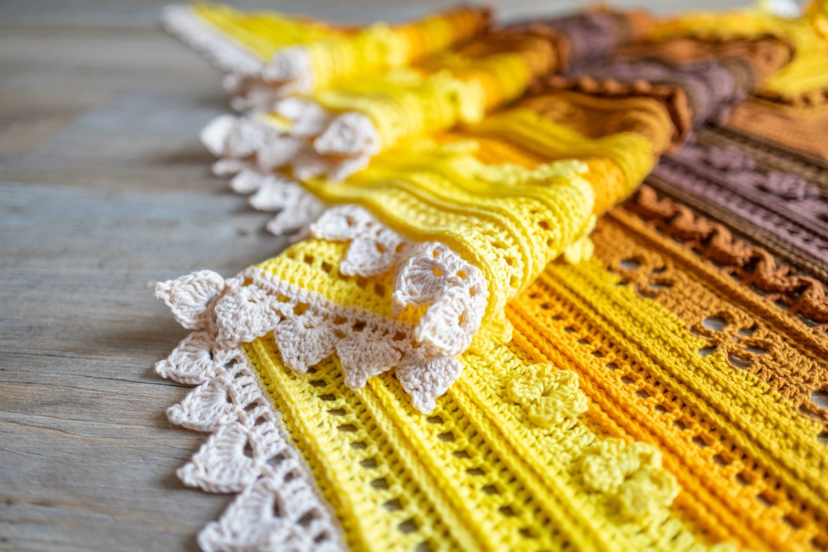 Golden Harvest Shawl Crochet Pattern - Image 4